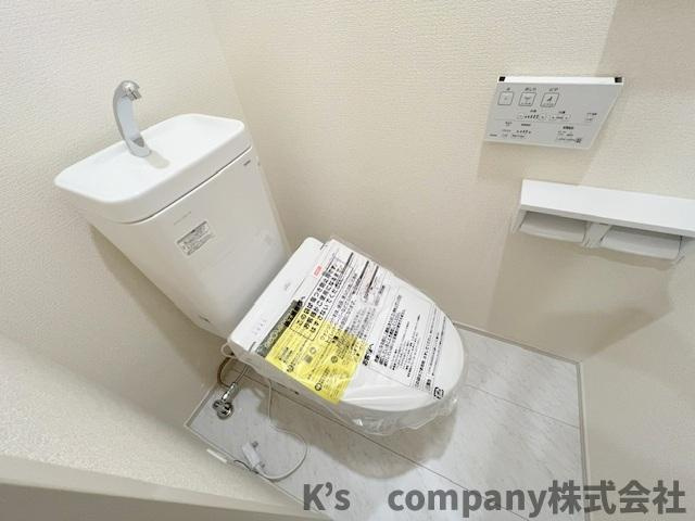 ◎高座郡寒川町倉見　新築戸建　3号棟のトイレ|白を基調とした清潔感のあるトイレ◇