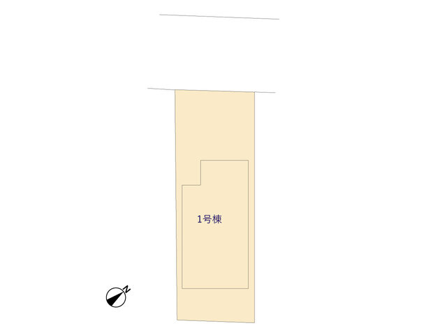 売新築戸建　中央区葵西六丁目の区画図