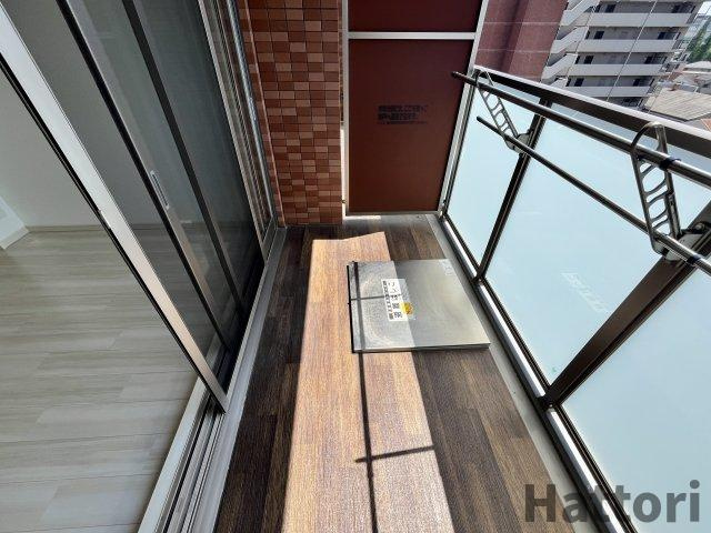 プレジオ江坂Ⅱのバルコニー