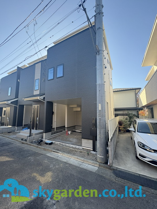 藤沢市本町3丁目　新築戸建　全3棟A号棟の外観|12月4日　撮影