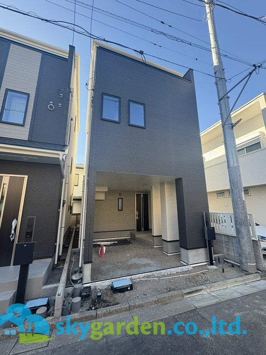 藤沢市本町3丁目　新築戸建　全3棟A号棟の外観|外はこのようになっています