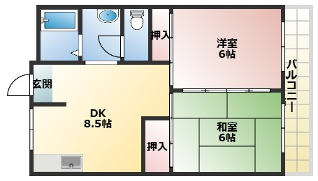 グリーンヒル舞子Aの間取り