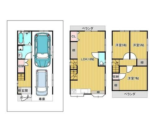蔀屋本町　中古一戸建ての間取り|間取り図はいかがですか？ご希望を叶える間取りですか？リビングの広さは？水回りの位置は？カウンターキッチン？など色々な情報が集約されています。弊社ではリフォームなどのご相談も承っております。