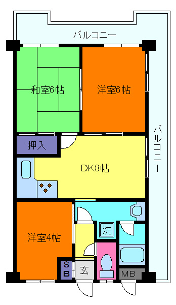グリーンハイツ青木の間取り