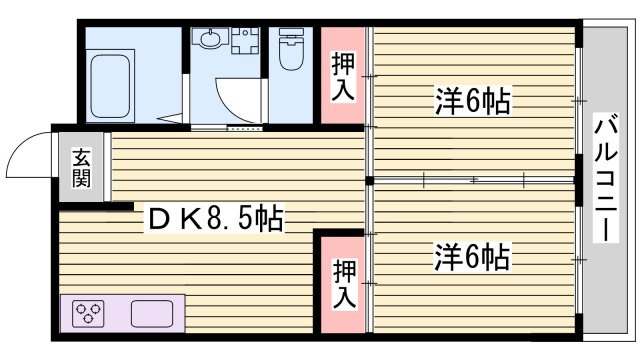 グリーンヒル舞子Aの間取り