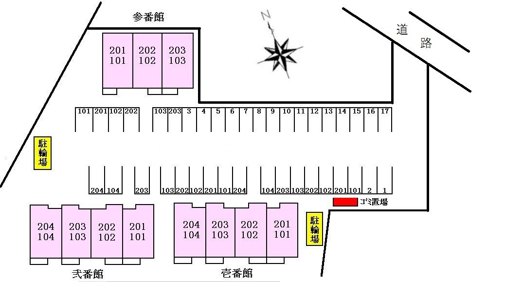 アクティフ参番館の区画図