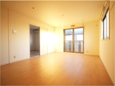 【居間・リビング】 | ローベンハイツ上沢Ｂ | 使いやすい居間です