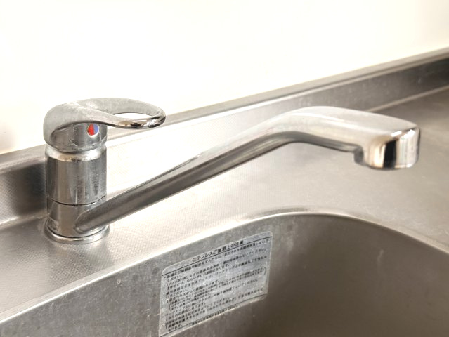 モアメゾン中央公園前のキッチン|使い勝手の良いシングルレバーの水栓