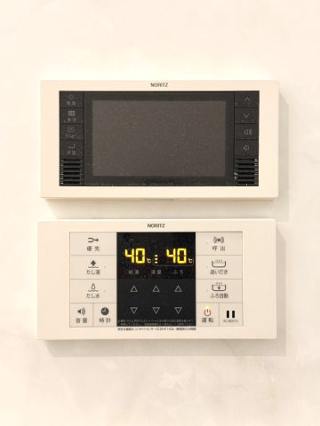 モアメゾン中央公園前の浴室|お風呂でテレビが楽しめます