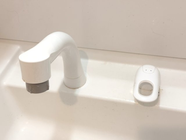 モアメゾン中央公園前の独立洗面台|使い勝手の良いシングルレバーの水栓