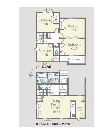 白岡市岡泉　新築一戸建て　リナージュ　01