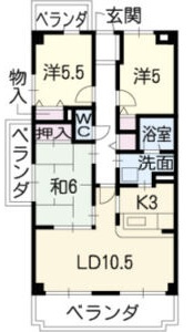 ヒルトップ藤ヶ丘の間取り