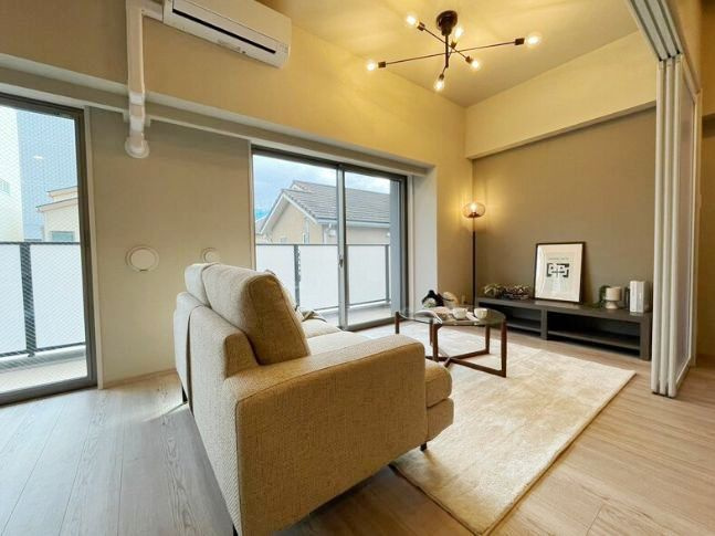 さいたま市浦和区仲町４丁目の賃貸マンションのバルコニー|モデルルームのお部屋を見ていただいてイメージをつかんでください☆