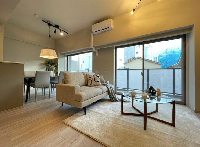 さいたま市浦和区仲町４丁目の賃貸マンションの居間・リビング|モデルルームのお部屋を見ていただいてイメージをつかんでください☆