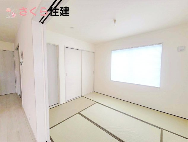 リーブルガーデン宇都宮駒生町第25　2号棟の和室|6帖の和室