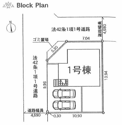 綾瀬市深谷中第21　新築戸建全1棟　の区画図
