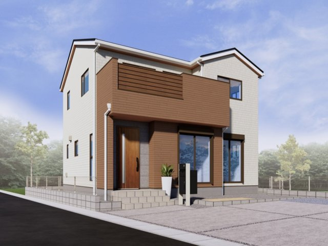 【外観パース】 | 行田市桜町3丁目　新築戸建　全9棟　8号棟 | 8号棟