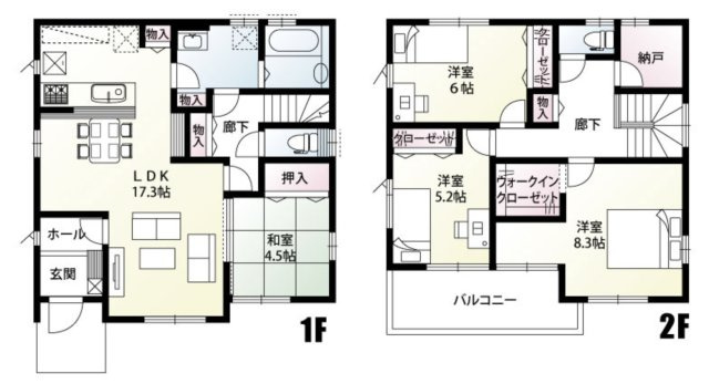 【間取り】 | 行田市桜町3丁目　新築戸建　全9棟　8号棟