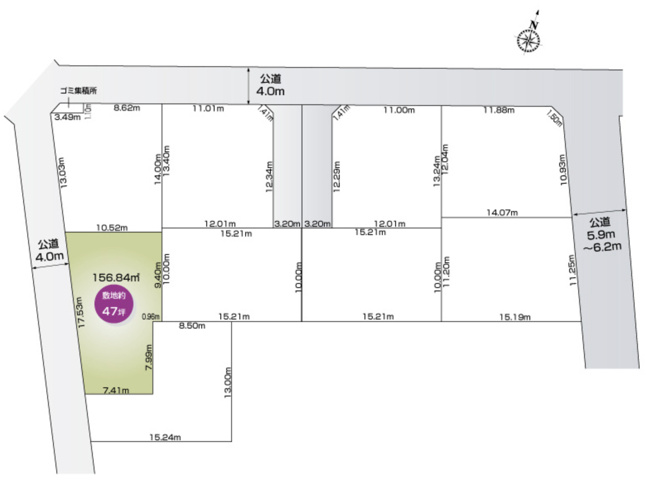【区画図】 | 行田市桜町3丁目　新築戸建　全9棟　8号棟