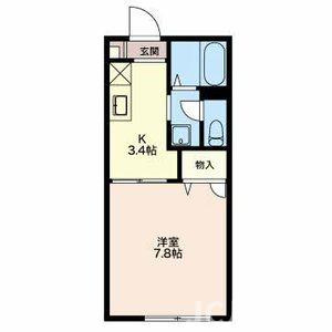 アークフラッティの間取り