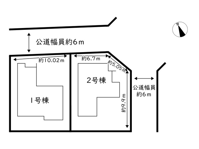 【区画図】 | 姫路市広畑区才8期／全2棟