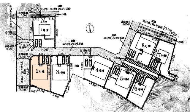 【区画図】 | 加須市水深　新築戸建　全8棟　第2号棟