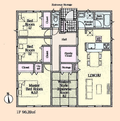 【間取り】 | 加須市水深　新築戸建　全8棟　第2号棟