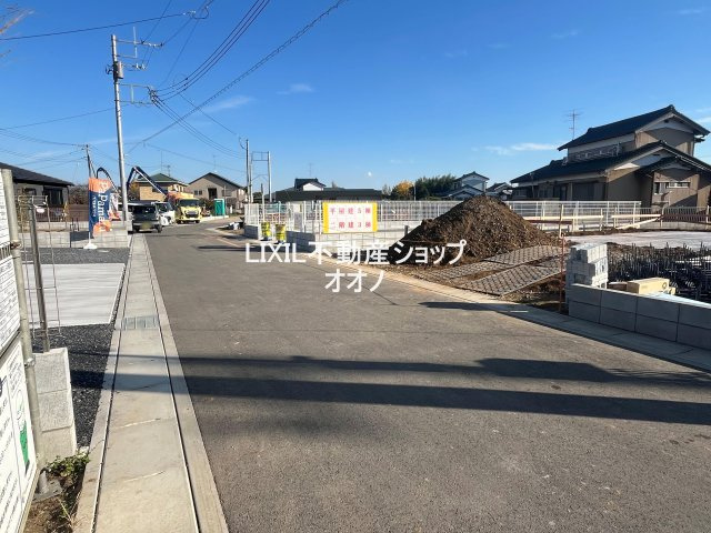 【前面道路含む現地写真】 | 加須市水深　新築戸建　全8棟　第2号棟