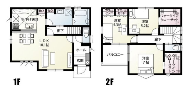 【間取り】 | 東松山市美土里町　新築戸建　全1棟　2号棟
