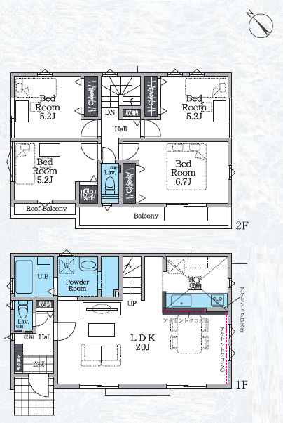 藤沢市本藤沢2期　新築戸建　全2棟1号棟