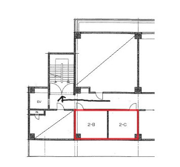 大津市大江３丁目の店舗事務所の間取り