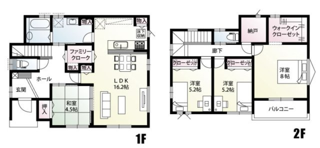 【間取り】 | 行田市大字持田　新築戸建　全10棟　8号棟