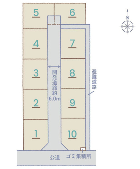 【区画図】 | 行田市大字持田　新築戸建　全10棟　8号棟