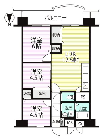 近鉄向島駅まで徒歩８分の立地●リフォーム完了の美室●向島ニュータウン第３街区Ｇ棟の間取り