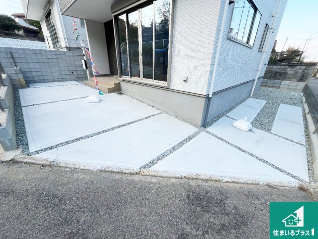 明石市大久保町山手台　第15期　新築一戸建ての駐車場|駐車スペース！散水栓があるので、こまめに愛車を洗えます！