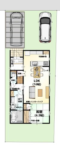 LAVIE土居田　2502Bの間取り