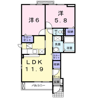 【間取り】 | ファミーユⅠ