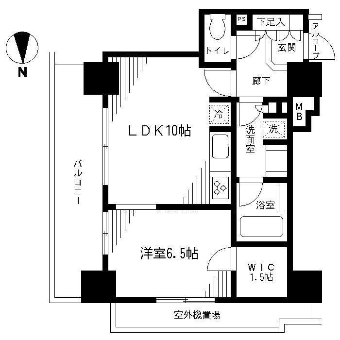 パークタワー秋葉原の間取り