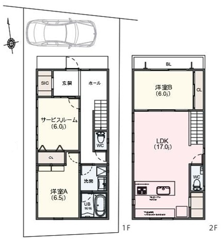 桜上水5丁目・中古戸建の間取り