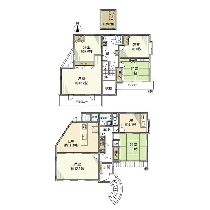上永谷戸建の間取り