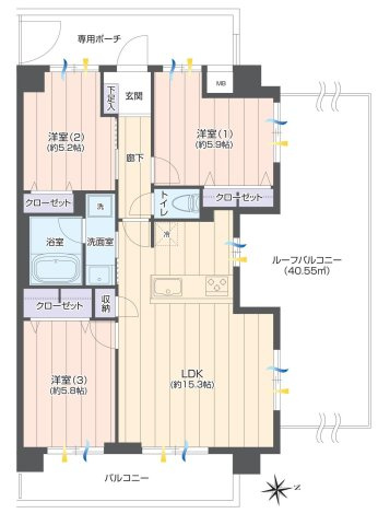 三鷹市下連雀７丁目の中古マンション