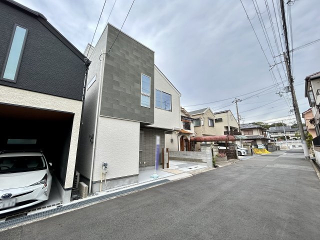 神戸市垂水区星陵台7丁目新築戸建３号地の前面道路含む現地写真