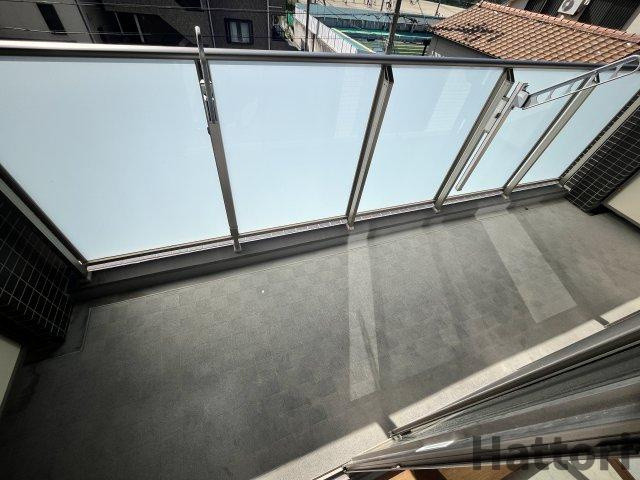 ガルデン穂波のバルコニー