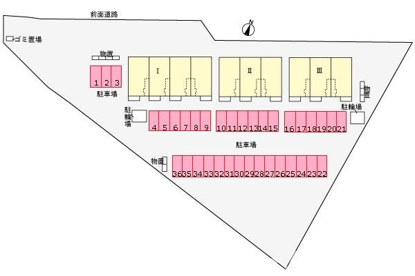 ＷＡＤＯＵ　Ⅱの区画図