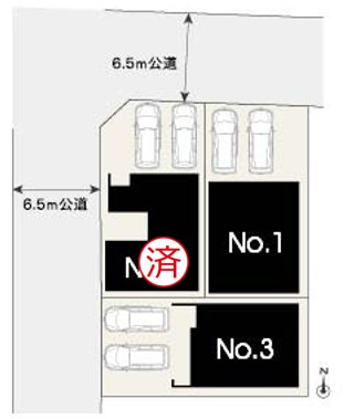 MELDIA天白区梅が丘31001③｜名古屋市の戸建ならホームアップの区画図