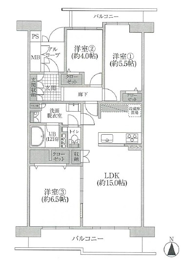 【間取り】 | パークサイド光が丘