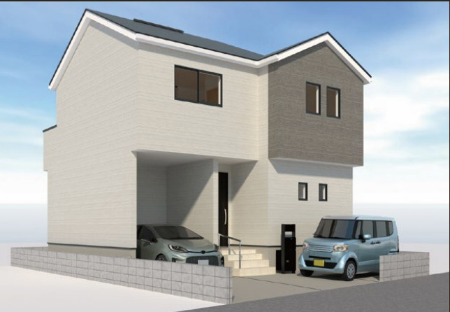 【外観パース】 | LIGNAGE 白岡市岡泉　新築戸建　全1棟　1号棟 | 1号棟