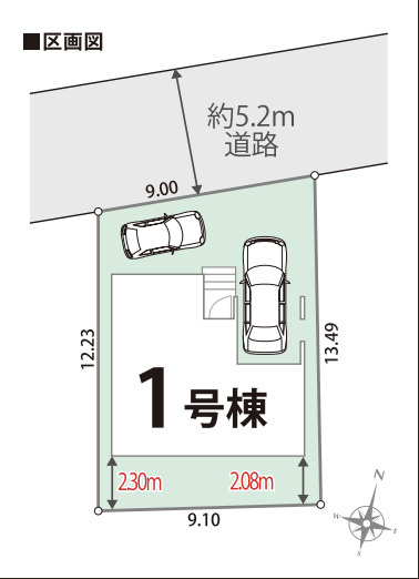 【区画図】 | LIGNAGE 白岡市岡泉　新築戸建　全1棟　1号棟