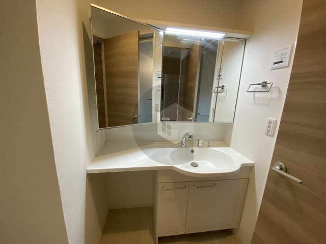 東大阪市御厨南３丁目のハイツの独立洗面台