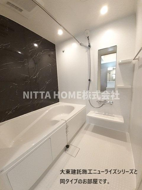 ソレイユいぬいの浴室|【完成イメージ図】一坪風呂の大きなバスルーム◇